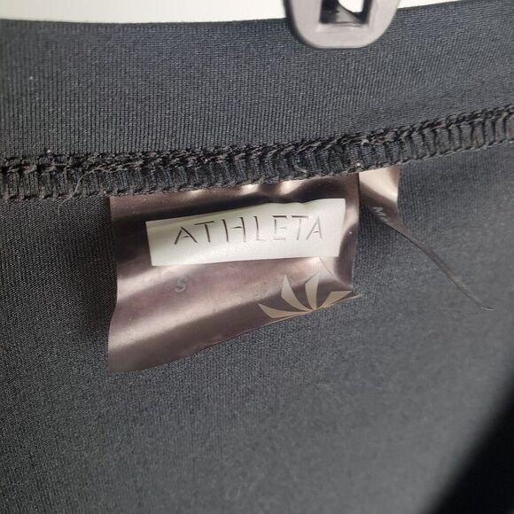 Athleta Black Midi Dress Size Small - Picture 5 of 6